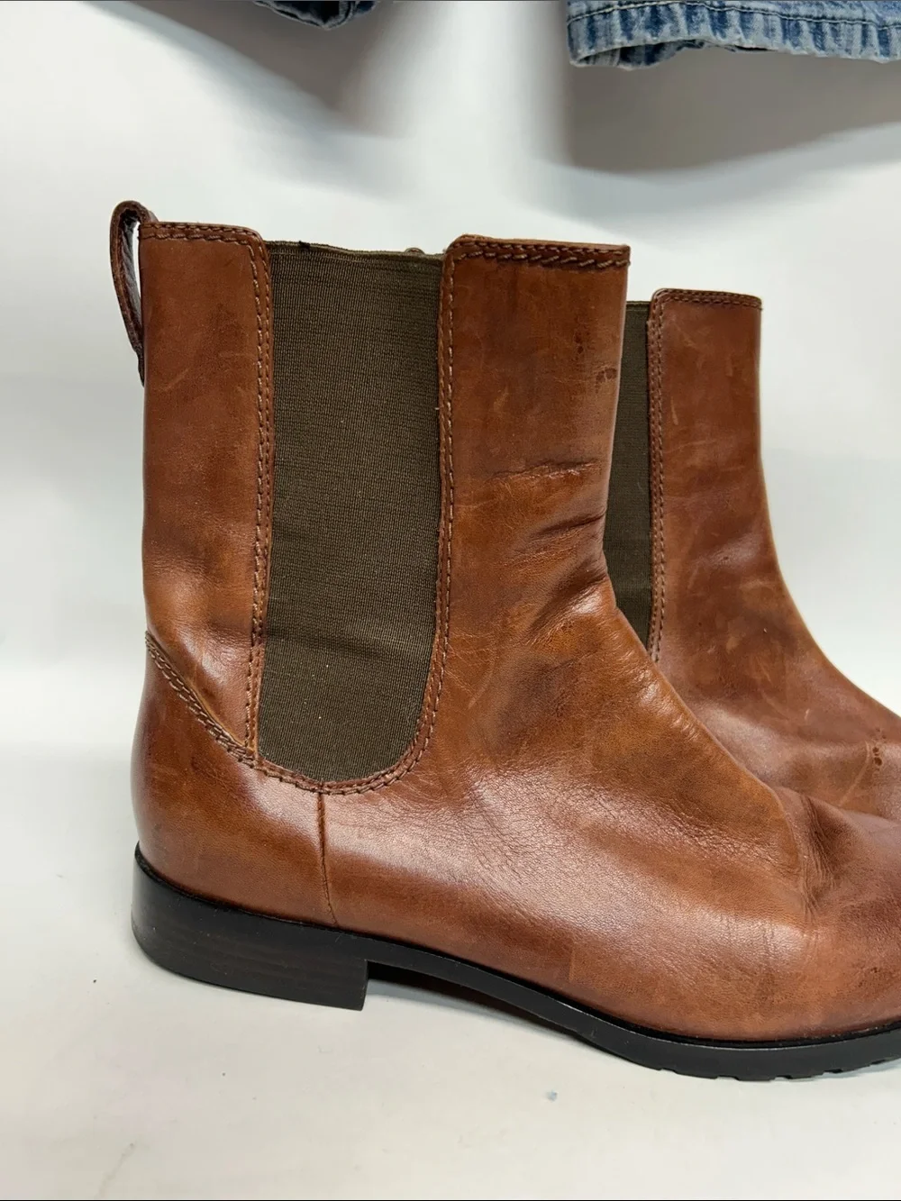 Women’s Brown Leather Chelsea Boots - Classic Pull-On Cole Haan 8.5 Nike air
